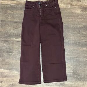 Wine - Judy blue Wide-Leg Pants